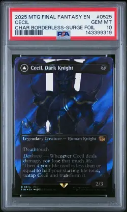 2025 MTG FINAL FANTASY #0525 CECIL, DARK KNIGHT/CECIL, REDEEMED PALADIN PSA 10 - Image 1