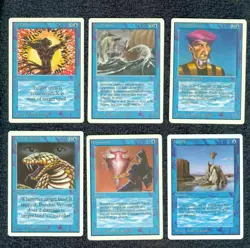 ALL 15 UNLIMITED BLUE COMMONS Magic the Gathering NM-LP-MP - Image 4