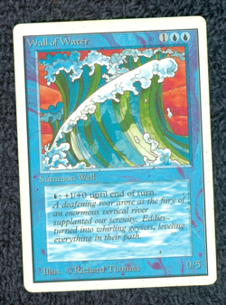WALL OF WATER UNLIMITED uncommon Magic the Gathering - Image 1