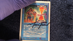 TIMETWISTER UNLIMITED rare Magic the Gathering Signed MP - Image 2