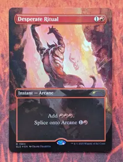 Desperate Ritual 1984 NM Rainbow FOIL Magic MTG Frank Frazetta - Image 1