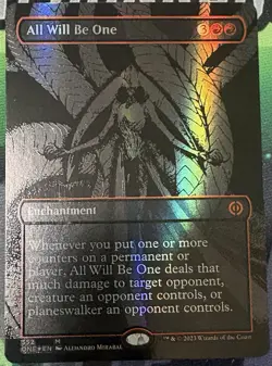 All Will Be One (Oil Slick Raised Foil) Phyrexia: All Will Be One Foil - Image 1