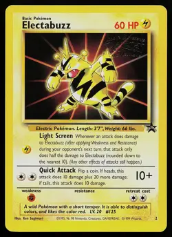 Pokemon Card - Electabuzz Movie Promo WOTC 2 Black Star Promo - Image 1