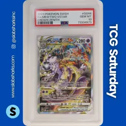 2023 POKEMON SWORD & SHIELD CROWN ZENITH MEWTWO VSTAR GALARIAN GALLERY PSA 10 - Image 1