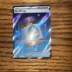 Pokemon Ascended Heroes N's PP Up 262/217 Full Art Ultra Rare Pack Fresh Mint - Image 1
