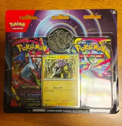 New Pokemon Mega Evolution & Phantasmal Flames 2-Pack Blister Sealed - Raikou - Image 1