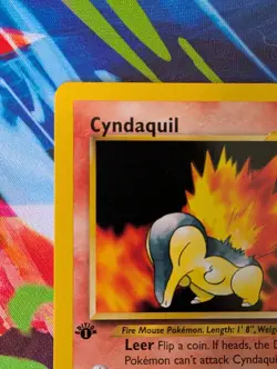 1st Edition Neo Genesis Cyndaquil 56/111 - Vintage Pokemon TCG 2000 WOTC - Image 3