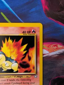 1st Edition Neo Genesis Cyndaquil 56/111 - Vintage Pokemon TCG 2000 WOTC - Image 4