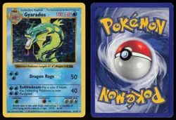 Gyarados 6/102 Shadowless Holo Rare Base Set Pokemon - Image 3