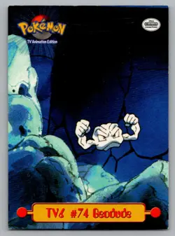 1999 TOPPS TV POKEMON CARDS GEODUDE #TV6 - Image 1