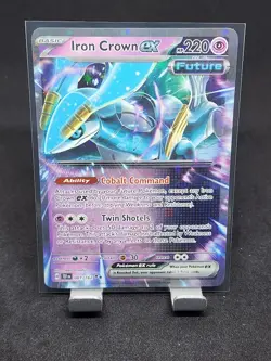 Iron Crown ex 081/162 Ultra Rare Temporal Forces Pokemon TCG - Image 1