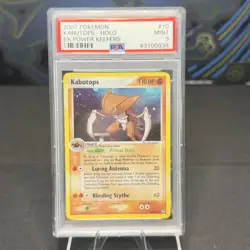 FART SWIRL - PSA 9 MINT - Kabutops 10/108 - Pokemon TCG 2007 - EX Power Keepers - Image 1