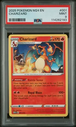 2025 POKEMON M24 EN-MCDONALD'S COLLECTION #001 CHARIZARD PSA 9 - Image 1