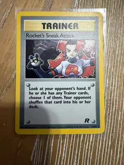 Pokemon Team Rocket Rocket’s Sneak Attack Holo #16/82 NM - Image 1