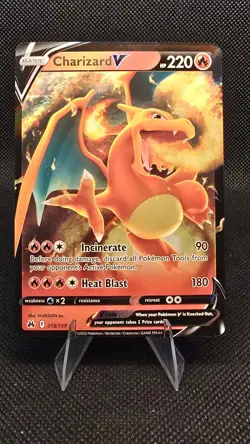 Pokemon TCG Charizard v Crown Zenith Holo Ultra Rare 18/159 - Image 1