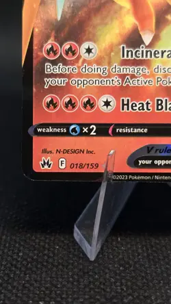 Pokemon TCG Charizard v Crown Zenith Holo Ultra Rare 18/159 - Image 3