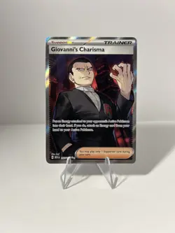 Giovanni's Charisma 197/165 Full Art SR Pokemon 151 English - Image 1