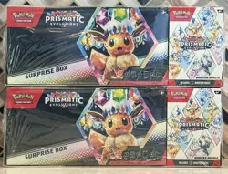Pokemon Prismatic Evolutions Surprise Box + Booster Bundle (Sams Club) Sealed X2 - Image 1