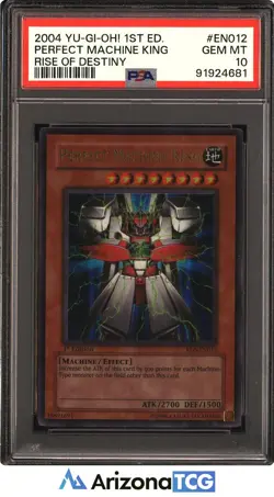 Yu-Gi-Oh 2004 Perfect Machine King RDS-EN012 1st Edition Rise Of Destiny PSA 10 - Image 1