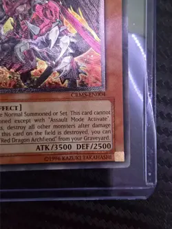 Yugioh: 1st Ed. Red Dragon Archfiend/Assault mode (Ultimate Rare) CRMS-EN004 NM - Image 5