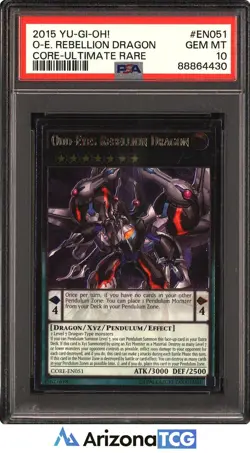 Yu-Gi-Oh 2015 Odd-Eyes Rebellion Dragon CORE-EN051 Ult Rare CORE GEM MT PSA 10 - Image 1