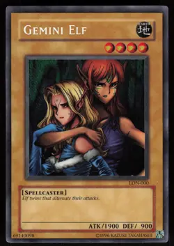 Gemini Elf LON-000 Secret Rare REVERSE FOIL ERROR Yu-Gi-Oh - Image 1