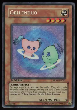 Gellenduo STON-EN067 Secret Rare Strike of Neos 1st Edition Yu-Gi-Oh - Image 1