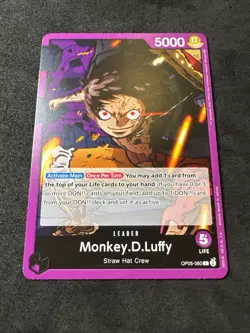 Monkey D Luffy Leader Purple One Piece Card Awakening Of The New Era OP05-060 - Image 1