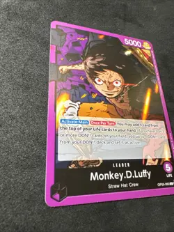 Monkey D Luffy Leader Purple One Piece Card Awakening Of The New Era OP05-060 - Image 2