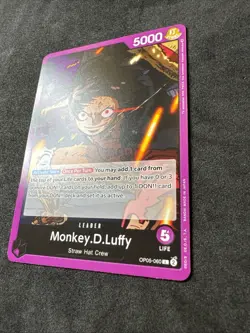 Monkey D Luffy Leader Purple One Piece Card Awakening Of The New Era OP05-060 - Image 3