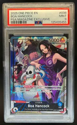 2025 One Piece Boa Hancock PSA Magazine Exclusive Leader #OP07-038 PSA 9 - Image 1