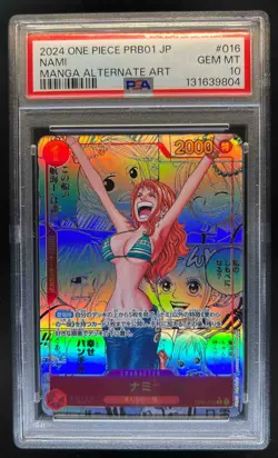 2024 One Piece Japanese Nami Manga Alternate Art #OP01-016 PSA 10 - Image 1