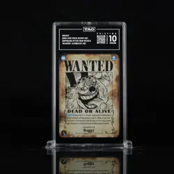 One Piece OP09 English Wanted Buggy Alt Art TAG PRISTINE 10 - Image 1