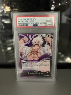 One Piece Monkey D Luffy Manga Emperors in the New World Leader PSA 10 - Image 1