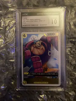 One Piece Franky OP07-107 500 Years in the Future JP CGC 10 Gem Mint Graded - Image 1