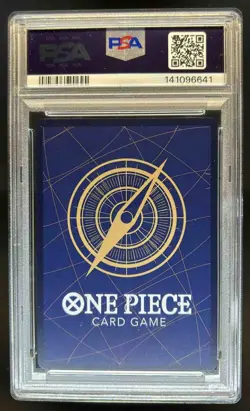 2025 One Piece Monkey D Luffy Treasure Cup Top 64 Super Rare #OP12-015 PSA 10 - Image 2