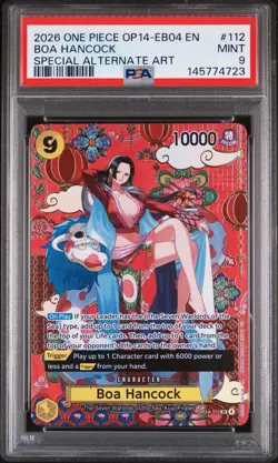 ONE PIECE OP14-EB04 BOA HANCOCK OP14-112 SPECIAL ALTERNATE ART ENGLISH PSA 9 - Image 1
