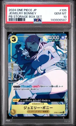 2024 ONE PIECE JAPANESE PREMIUM BOOSTER #105 JEWELRY BONNEY PSA 10 - Image 1