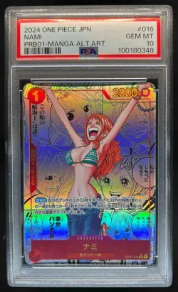 2024 One Piece Japanese Nami Manga Alternate Art #OP01-016 PSA 10 - Image 1