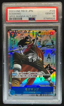 2023 One Piece Japanese Sogeking Manga Alternate Art #OP03-122 PSA 10 - Image 1