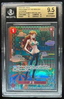 2023 One Piece Japanese Awakening Nami Special Art Rare #OP01-016 BGS 9.5 - Image 1