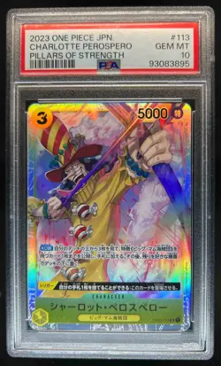 2023 One Piece Pillars of Strength Charlotte Perospero #OP03-113 PSA 10 - Image 1