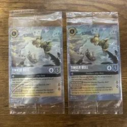 Tinker Bell Giant Fairy Glitter (x2) Foil Promo Disney Lorcana Fabled (*Sealed*) - Image 1