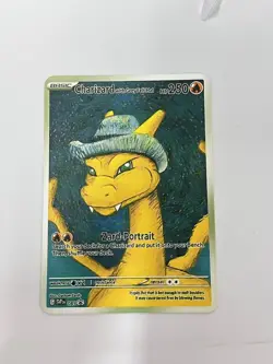Charizard with Grey Felt Hat HP70 Metal Pokemon Card-Collectible Gift Display - Image 2