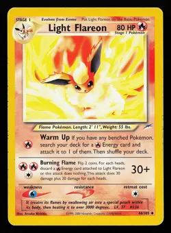 Light Flareon 46/105 Uncommon Neo Destiny Pokemon Card - Image 1