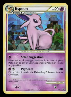 Espeon 2/90 Cracked Ice Holo Rare Undaunted Pokemon Card - Image 1