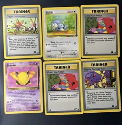 Pokemon Team Rocket (1999-2000) 6 card lot - Image 1