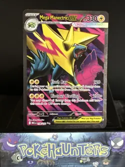Pokemon Card Mega Manectric EX 158/132 Ultra Rare Mega Evolution Base Set NM - Image 1