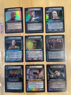 Star Trek CCG: Second Edition Reflections 2.0 - Nine Card Foil Reprint Lot - Image 1