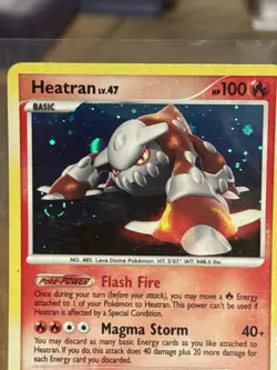 Heatran Holo Rare 6/146 Legends Awakened NM Pokemon Card - Image 2